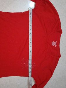 Red Long Sleeve Tee