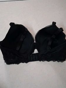 Classic Black Lace Trim Bra