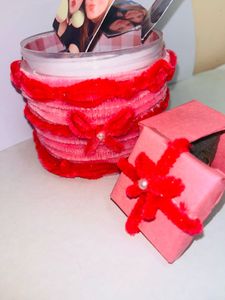 Handmade Pink Birthday Cake Decor