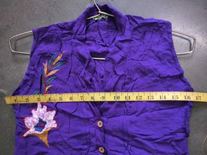 Embroidered Purple Top 💜