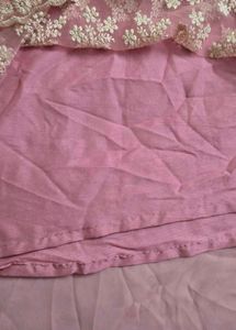 Pink Sequined Ethnic Gown
