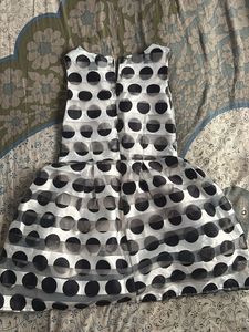 Chic Polka Dot Sheer Overlay Dress