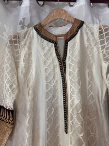 Pakistani Anarkali Designer Kurta Organza Net