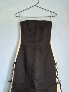 Black Strapless gown