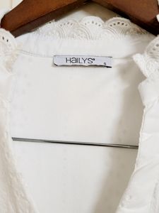 White Schiffli Embroidered Dress