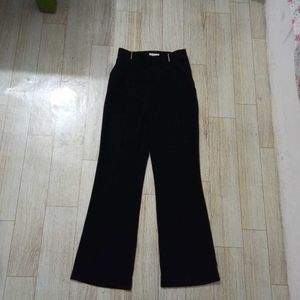 black h&m flared pants
