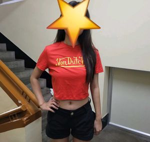 Von Dutch Red Crop Top