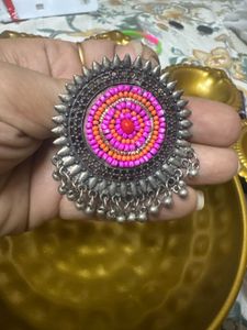 Boho Beaded Statement Ring