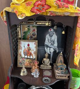 Decorative Wooden Pooja Shelf