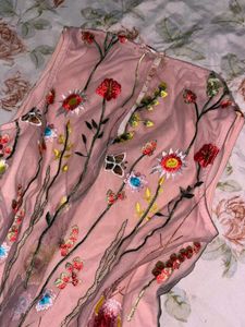 Combo  Green Satin Kurti  + Pinterest pink dress �