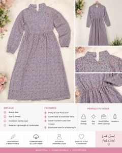 Max Blue Lace Detail Tunic top and printed kurta