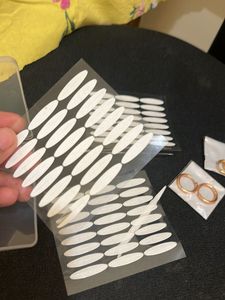 Double Eyelid Tape &amp; Hoop Earrings Set
