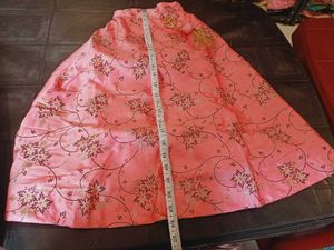 Elegant Girls' Pink Lehenga Choli Set