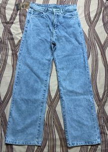 Light Wash Blue Straight leg Jeans
