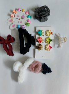 Beaded Hair Claw Clips
