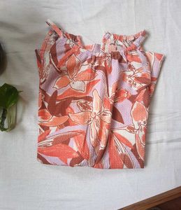 Nine West Floral Print Halter Top