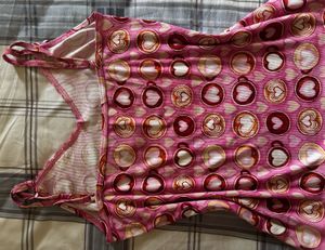 Cute Pink Coffee Cup Print Cami Top