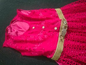 Beautiful Pink Lace Gown