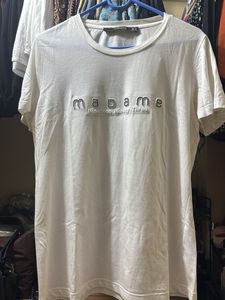 White "Madame" Graphic T-Shirt