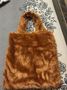 Plush Faux Fur Tote Bag