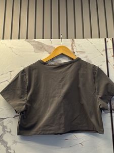 HM Grey Crop T-Shirt