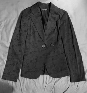 RESUME Women's Black Floral Blazer