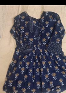 black and navy blue shirt kurti (combo offer)pack