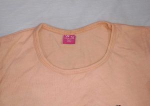 Peach Long Sleeve LOVE Heart T-Shirt