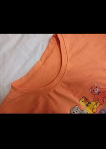 NEW! Cotton Lycra Imported Tshirt Bear Printed