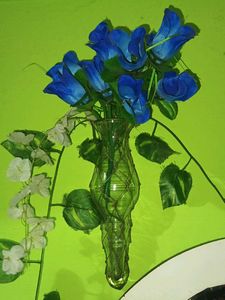 Unique Vase with Artificial Flowers