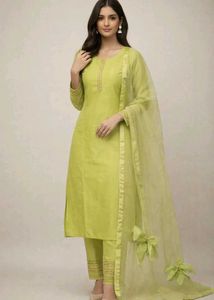 Elegant Green Kurta Set with Dupatta