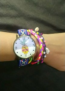 Women's Handmade Braided Boho Wrist Watch
