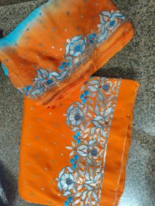 Orange Embroidered Suit sale