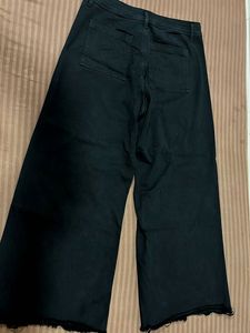 Westside Wide Leg Black Denim Pants
