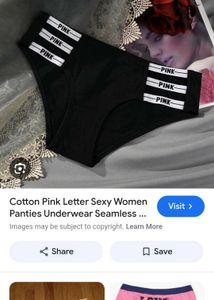 Pink Letter Women's Panties