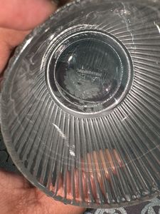 Set of 6 Ribbed Glass Tumblers