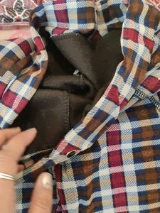 Plaid High-Waisted Pants