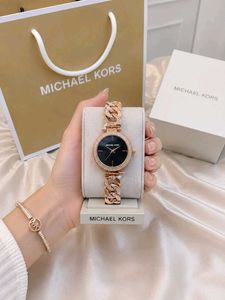 Michael Kors Rose Gold Watch &amp; Bracelet Set