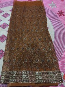 price drop Net embroidered Saree