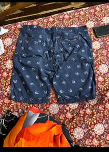 Blue Dolphin Print Shorts