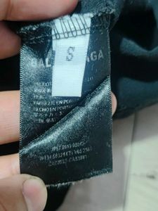 Black Balenciaga Logo T-Shirt