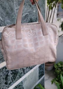 Chanel Beige Canvas Monogram Bag (Authenticated)