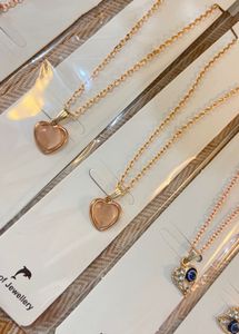 Set of 10 Elegant Heart &amp; Charm Necklaces
