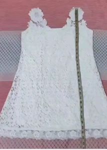White Lace Dress Bust 38-42 Plus Size