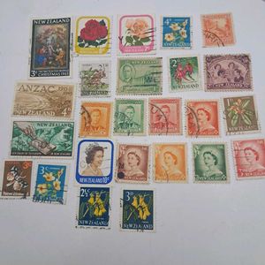 Collection of 25 New Zealand Stamps