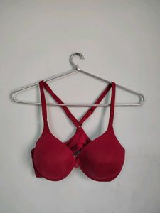 Red Racerback Bra