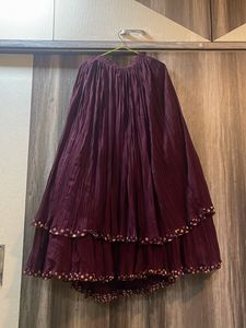 Mirror work lehenga choli