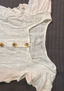 American Eagle White Button-Front Top🪽