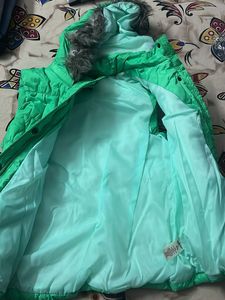 Green Puffer Vest with Hood
