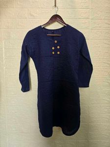 Stylish Blue Cotton Kurta